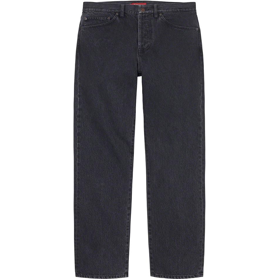 Pantalones Supreme Stone Washed Black Slim Jean Negras | Supreme 195QZ